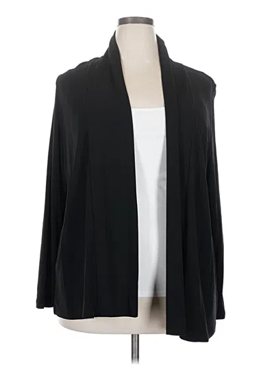 Pre-owned Lands' End Kimono In Black