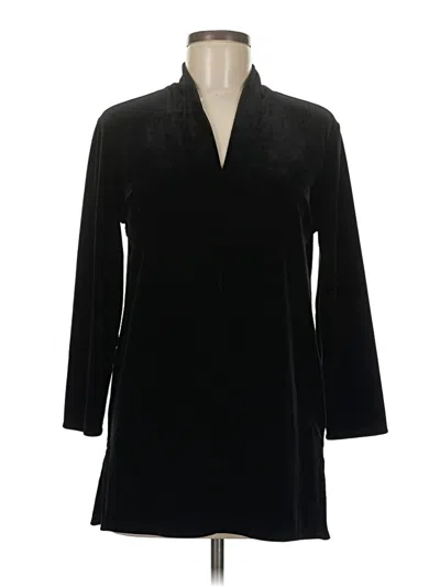 Pre-owned Lands' End Kimono In Black