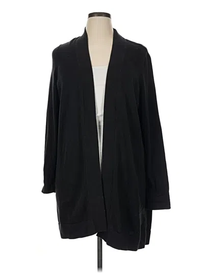 Pre-owned Lands' End Kimono In Black