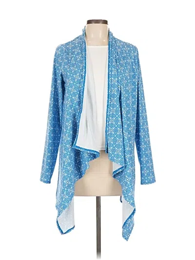 Pre-owned Lands' End Kimono In Blue