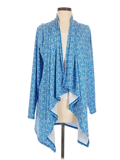 Pre-owned Lands' End Kimono In Blue