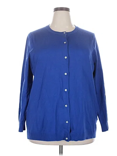 Pre-owned Lands' End Kimono In Blue