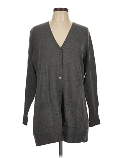 Pre-owned Lands' End Kimono In Gray