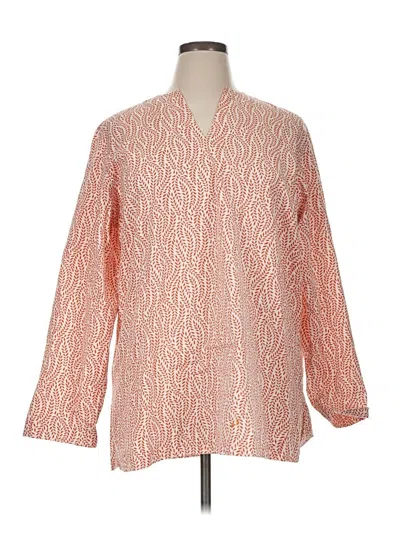 Pre-owned Lands' End Kimono In Orange