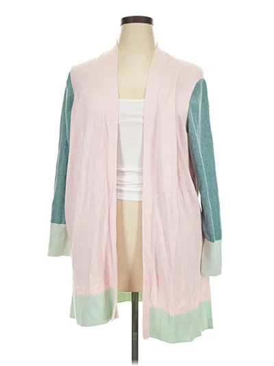 Pre-owned Lands' End Kimono In Pink