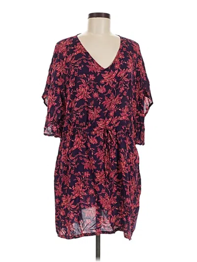 Pre-owned Lands' End Kimono In Red