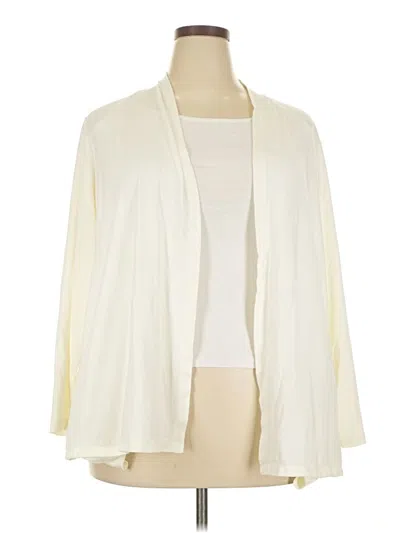 Pre-owned Lands' End Kimono In White