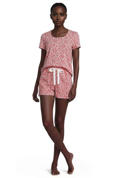 Lands' End Knit 2 Piece Pajama Set In Pink