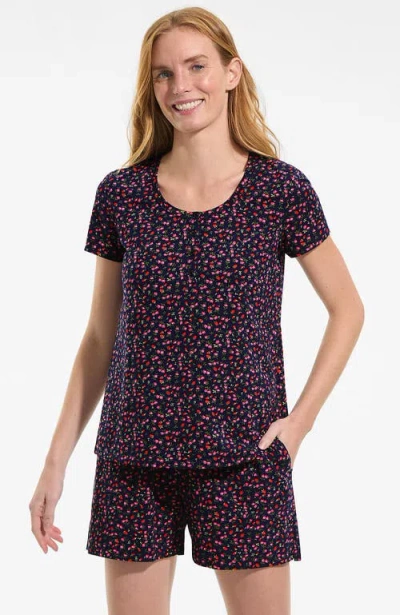 Lands' End Knit 2 Piece Pajama Set In Multi