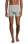 Lands' End Knit Boxer Brief Mixed 3 Pack In Gray Heather