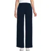 Lands' End Knit High Rise Pleated Wide Leg Pants In Radiant Navy
