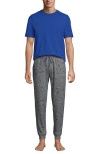 Lands' End Knit Jersey Pajama Sleep Set In Multi