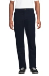 Lands' End Knockabout Comfort Waist Classic Fit Flannel Lined Chino Pant In Blue