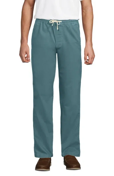 Lands' End Knockabout Relaxed Deck Pants In Rain Storm Blue