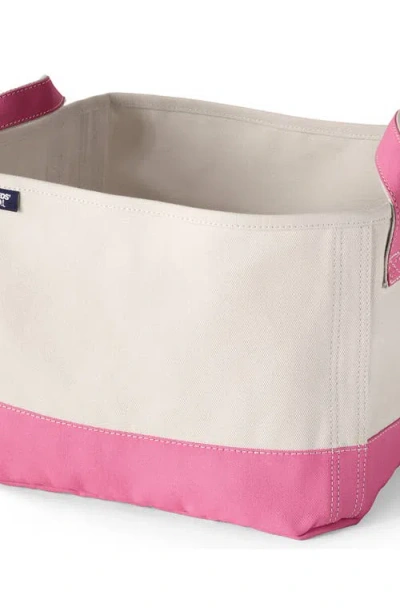 Lands' End Large Canvas Storage Tote In Black