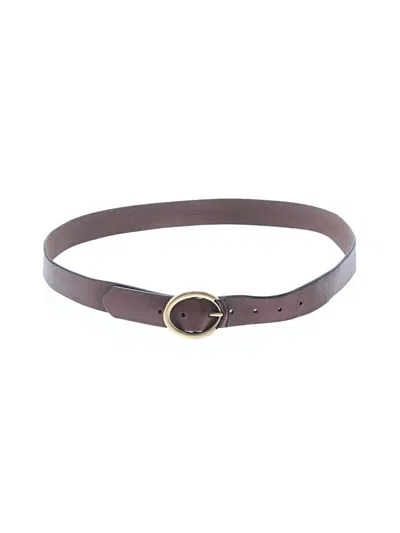 Pre-owned Lands' End Leather Belt In Brown
