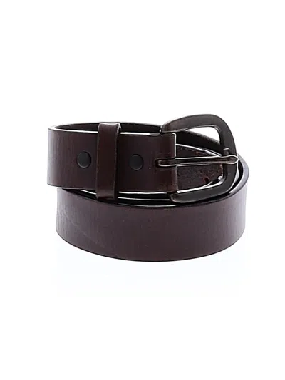 Pre-owned Lands' End Leather Belt In Brown