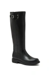 Lands' End Leather Knee High Riding Boots In Black