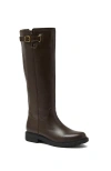 Lands' End Leather Knee High Riding Boots In Brown