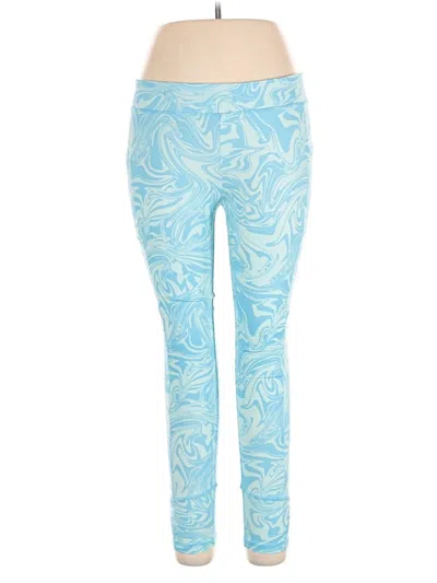 Pre-owned Lands' End Leggings In Blue