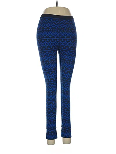 Pre-owned Lands' End Leggings In Blue