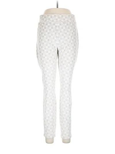 Pre-owned Lands' End Leggings In Ivory