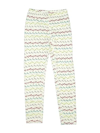 Pre-owned Lands' End Kids'  Leggings In White