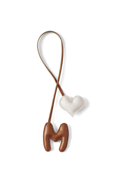 Lands' End Letter M Faux Leather Bag Charm In Multi