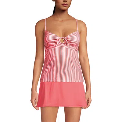Lands' End Lifting Tankini In Pink