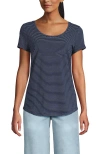 Lands' End Lightweight Jersey T-shirt In Blue