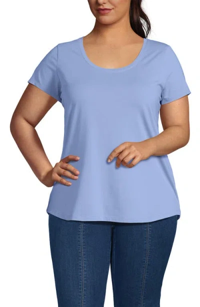 Lands' End Lightweight Jersey T-shirt In Blue