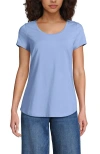 Lands' End Lightweight Jersey T-shirt In Blue