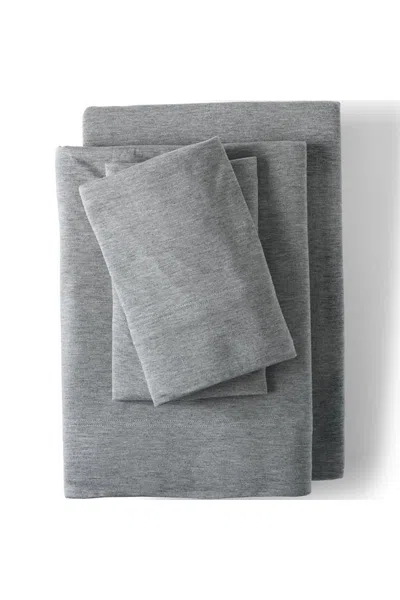 Lands' End Lightweight Stretch Modal Jersey Heathered Bed Sheet Set In Multi