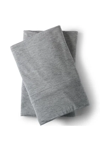 Lands' End Lightweight Stretch Modal Jersey Heathered Pillowcases In Multi