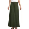 Lands' End Linen High Rise Palazzo Pants In Washed Moss