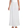 Lands' End Linen High Rise Palazzo Pants In White