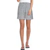 Lands' End Linen High Rise Pull On 7" Shorts In Black
