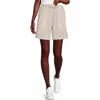Lands' End Linen High Rise Pull On 7" Shorts In Sand