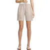 Lands' End Linen High Rise Pull On 7" Shorts In Neutral