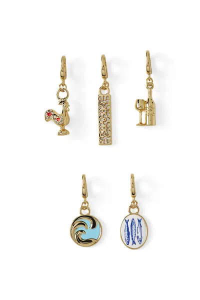 Lands' End Lisbon 5 Pack Charms In Gold