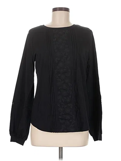Lands' End Long Sleeve Blouse In Black