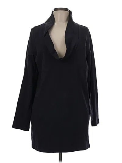 Pre-owned Lands' End Long Sleeve Blouse In Black