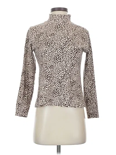 Pre-owned Lands' End Long Sleeve Blouse In Ivory