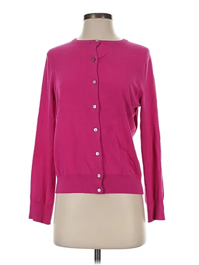 Pre-owned Lands' End Long Sleeve Blouse In Pink