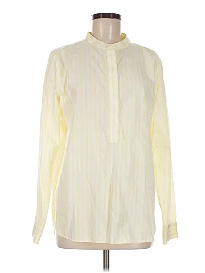 Pre-owned Lands' End Long Sleeve Blouse In Yellow