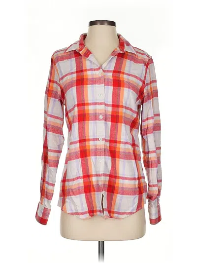 Pre-owned Lands' End Long Sleeve Button Down Shirt