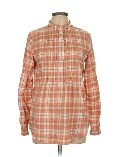 Pre-owned Lands' End Long Sleeve Button Down Shirt