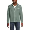 Lands' End Long Sleeve Button Through Summer Polo Cardigan In Green