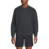 Lands' End Long Sleeve French Terry Vintage Wash Crewneck Sweatshirt In Inkwell Gray