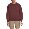 Lands' End Long Sleeve French Terry Vintage Wash Crewneck Sweatshirt In Soft Rosewood